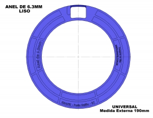 Anel (calo ) 6,3 mm Liso<b>...</b>